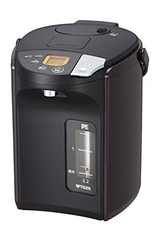 タイガー 電気ポット 蒸気レス VE 電気 まほうびん とく子さん (2.2L) ブラ(未使用品)