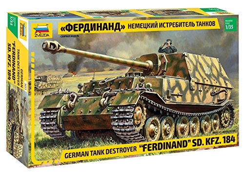 ズベズダ 1/35 ドイツ軍 Sd.Kfz.184 フェルディナント 重駆逐戦車 プラモデ(未使用品)