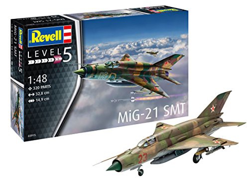 ドイツレベル 1/48 ソビエト空軍 ミグ MiG-21 SMT プラモデル 03915(未使用品)