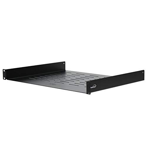 NavePointユニバーサルラックトレイVentedシェルフ1uブラック14? (350?mm D(未使用品)