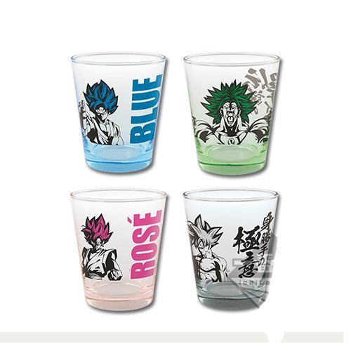 一番くじ ドラゴンボール サイヤ人 ここに極まれり G賞 グラス 全4種セット(未使用品)