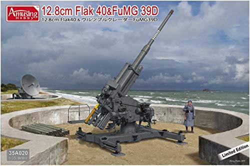 アミュージングホビー 1/35 ドイツ軍 12.8cm Flak40&ウルツブルクレーダーF(未使用品)