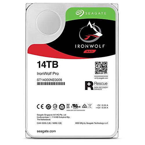 Seagate IronWolf Pro 3.5 14TB HDD データ復旧サービス付 256MB 7200rpm (未使用品)