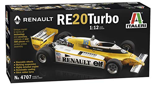 イタレリ 1/12 ルノー F1 RE20 ターボ 日本語説明書付き プラモデル IT4707(未使用品)