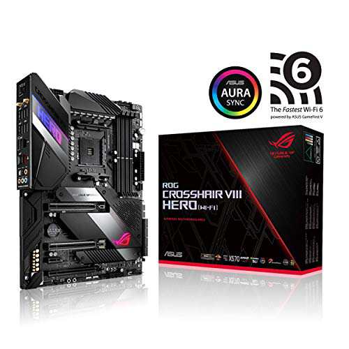 ASUS AMD AM4対応 マザーボード ROG CROSSHAIR VIII HERO (WI-FI) 【ATX】(未使用品)