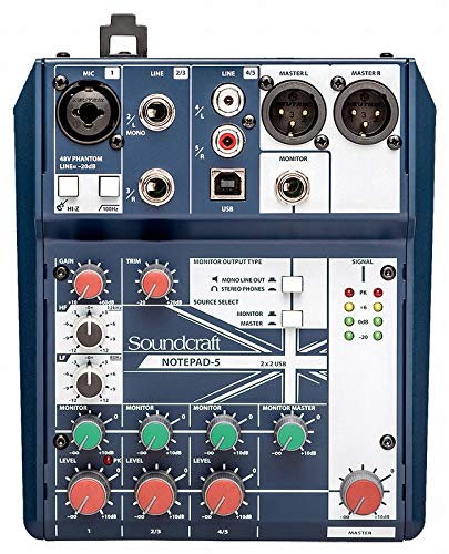 Soundcraft Notepad-5 ミキサー(未使用品)