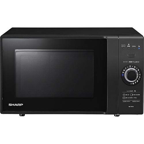シャープ 電子レンジ 18L ブラック系SHARP RE-TM18-B(未使用品)