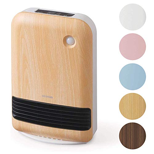 アイリスオーヤマ 人感センサー付き大風量セラミックファンヒーター 木目調(未使用品)