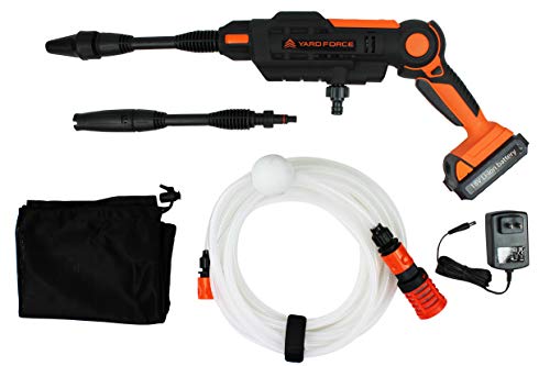 YARD FORCE 18V コードレス 強水圧洗浄機 充電式 ハンディガンタイプ クリ (未使用品)