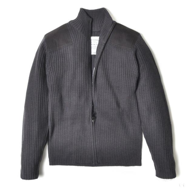 セーター メンズ ジップアップ アメカジ | 全5色 M~XL 無地 長袖 ウール アクリル ミリタリー ブランド 大きいサイズ バイカー トップス ニット 無地 おしゃれ かっこいい 人気 おすすめ 20代 30代 40代 50代 大人 春 秋 冬 服 カジュアル メンズファッション