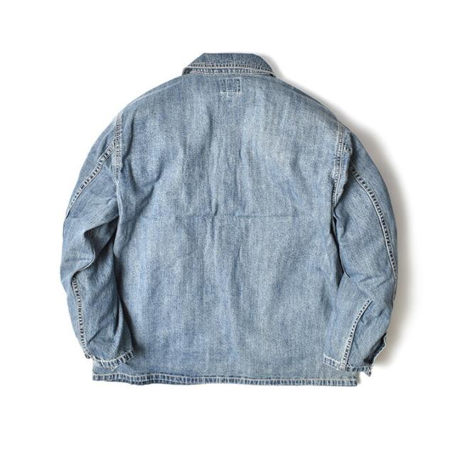 プルオーバーデニムシャツ メンズ 長袖 大きいサイズ | M~2XL 全3色 ブランド ヒューストン アメカジ プルオーバー デニムシャツ シャツ USコットン 綿100 春 秋 オシャレ かっこいい 20代 30代 40代 50代 60代 メンズファッション カジュアル 服 人気 オススメ_13