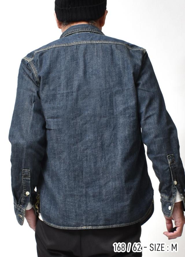 デニムシャツ メンズ 長袖 アメカジ | M~2XL 全3色 送料無料 大きい