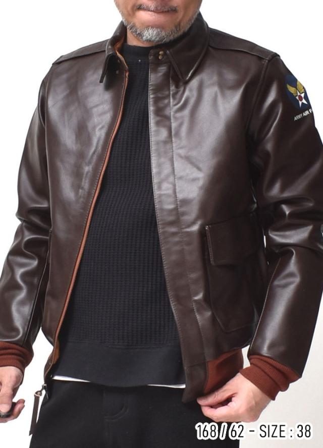 A-2 レザージャケット メンズ | M~2XL ヒューストン 本革 馬革 A-2 レザージャケット メンズ | M~2XL ヒューストン 本革 馬革