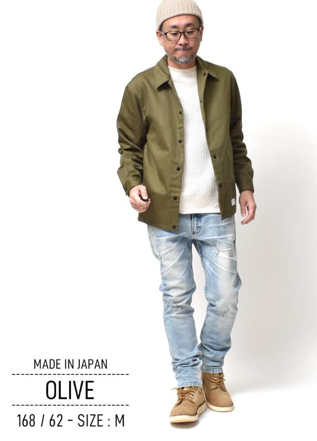 コーチジャケット 無地 厚手 アメカジ | M~XL 全4色 綿100 国産 ブランド 大きいサイズ 春 秋冬 ジャケット ブルゾン スウィングトップ ライトアウター 所さん 世田谷ベース 20代 30代 40代 50代 60代 メンズファッション カジュアル オシャレ かっこいい 大人 人気 オススメ_4