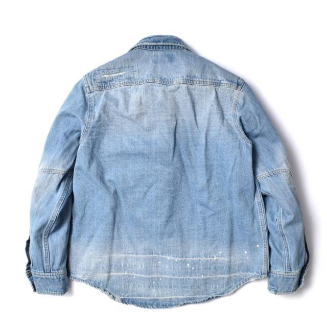 デニムシャツ メンズ 厚手 アメカジ 長袖 | M~XL 全2色 大きいサイズ カジュアル シャツ ワークシャツ ブランド モートガレージ 春 秋 綿100 着丈 短い 所さん 世田谷ベース 20代 30代 40代 50代 60代 メンズファッション カジュアル オシャレ かっこいい 大人 人気 オススメ