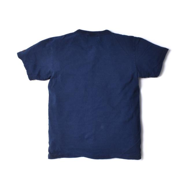 インディゴ ヘンリーネック 厚手 Tシャツ メンズ | M~2XL アメカジ ブランド ヘンリーT 綿100 カットソー トップス 着丈 短い 無地 春夏 夏物 夏服 所さん 世田谷ベース 20代 30代 40代 50代 60代 メンズファッション カジュアル オシャレ かっこいい 大人 服 人気 オススメ