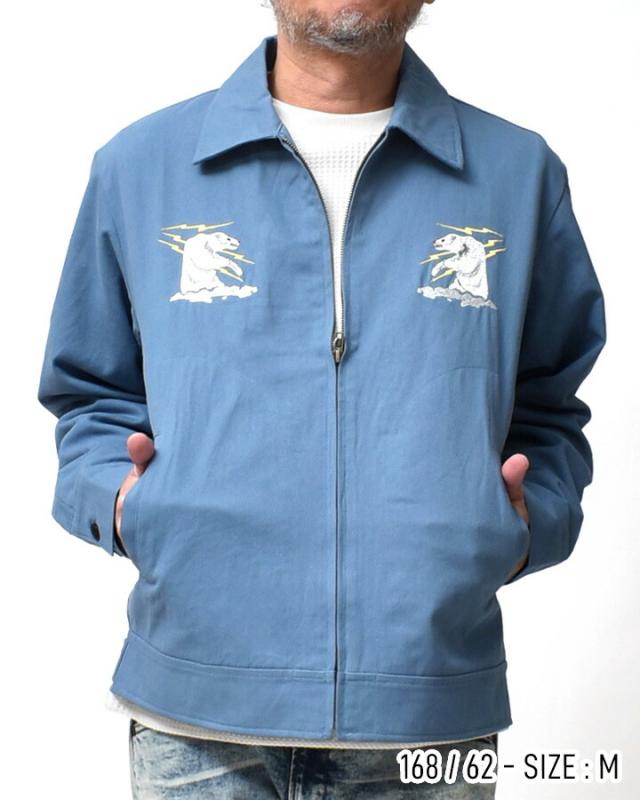 スウィングトップ ジャケット メンズ アメカジ | M~XL 全6色 春 秋 ドリズラージャケット ブルゾン トップス 綿100 着丈 短い 大きいサイズ 刺繍 ロゴ 20代 30代 40代 50代 60代 メンズファッション カジュアル オシャレ かっこいい モート ガレージ 大人 服 人気 オススメ_6