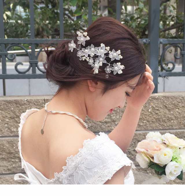 髪飾り「葵からし」　成人式　結婚式　ウェディング