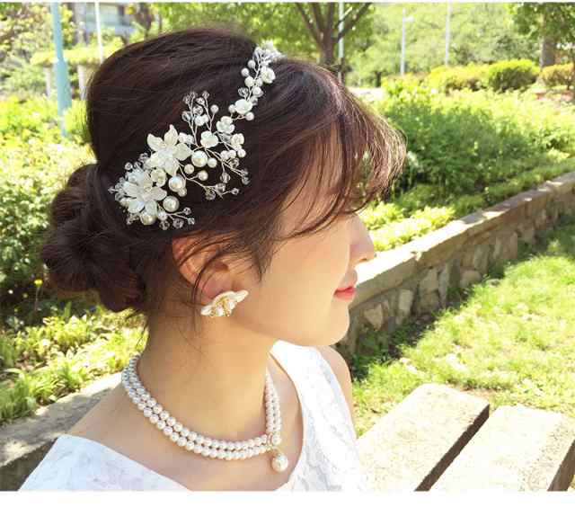 メール便 送料無料】バックカチューシャ パール ヘアー ヘッドドレス ヘアアクセサリー ティアラ カチューム カチューシャ ビジュー クの通販はau  PAY マーケット - Machree