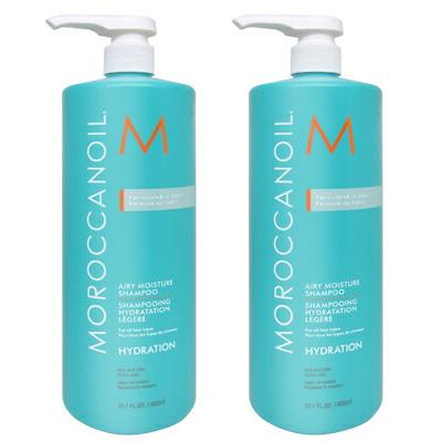 ●2本セット モロッカンオイル エアリー モイスチャー シャンプー 920ml 美容室専売 サロン専売品 MOROCCANOIL ヘアケア アルガンオイル ヒアルロン酸 ウメエキス ポンプの通販は 12,660円