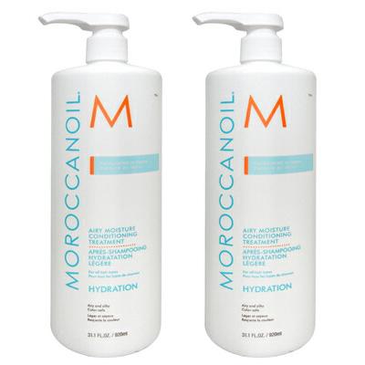● 2本セット モロッカンオイル エアリー モイスチャー コンディショニング トリートメント 920ml 美容室専売 サロン専売品 コンディショナー 洗い流す ヘアトリートメント インバス MOROCCANOIL
