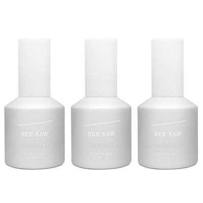 ● 3本セット ルベル シーソー クリアミルク ナチュラル 80ml ヘアトリートメント 美容室専売 サロン専売 LebeL SEE/SAW