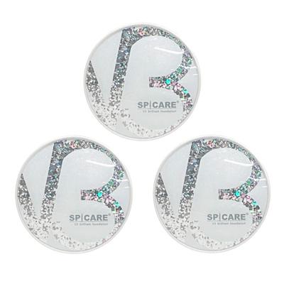 ● 3個セット 【本体 ケース付き】 スピケア V3 ブリリアント ファンデーション SPF40 PA++ 15g パフ 美容 針 サロン 専売 SPICARE ブイスリー 韓国コスメの通販は