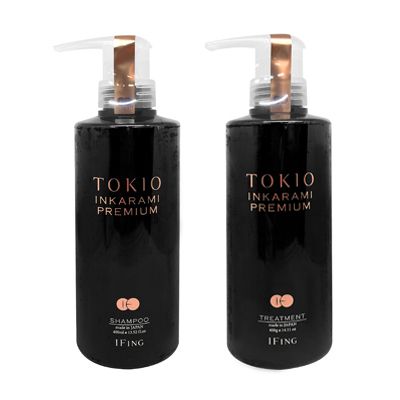 ● セット販売 トキオ IE インカラミ プレミアム シャンプー 400ml + トリートメント 400g ゴールド 美容室専売 美容室 美容院 サロン 専売品 ドクタージュニア TOKIO Dr Jr