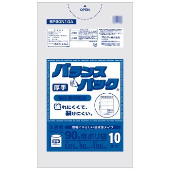 オルディ バランスパック90L厚手 半透明10P×40冊 20020302