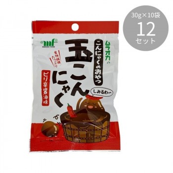 村岡食品工業 おやつ玉こんにゃく ピリ辛醤油味 30g×10袋×12セット