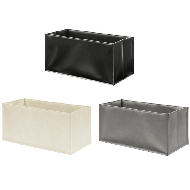 日本製 SAKI(サキ) ストレージボックス 合皮 R-308 グレー