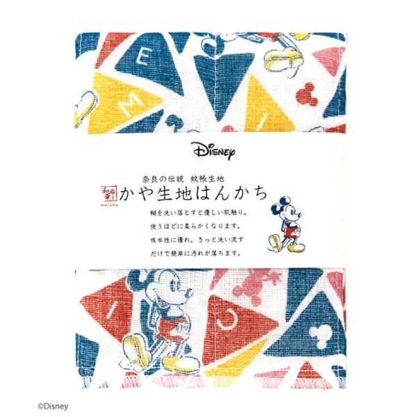 Disney ディズニー かや生地 ハンカチ トライアングルミッキー 奈良の 蚊帳生地 使用 日本製 の通販はau Pay マーケット プリティウーマン