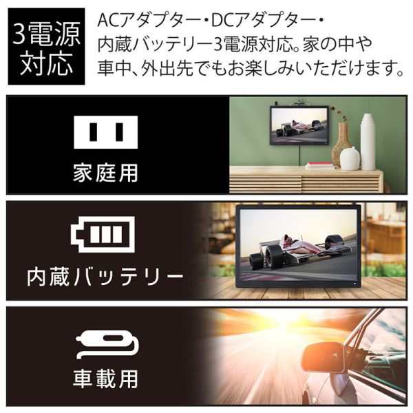 アーウィン 14.1インチ ポータブルテレビ&マルチプレーヤー 録画機能