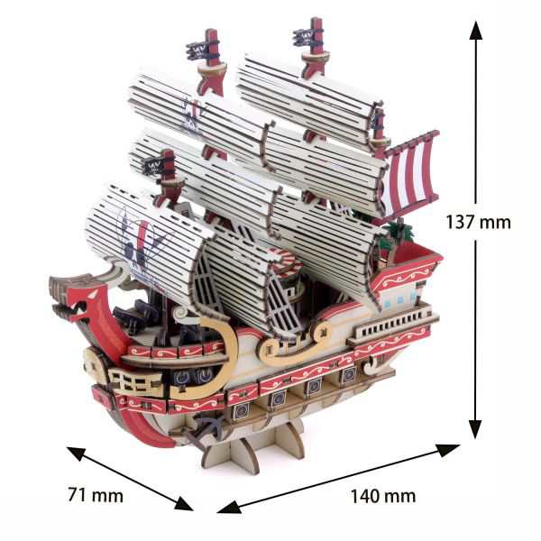 Wooden Art ki-gu-mi ワンピース レッド・フォース号の通販はau PAY