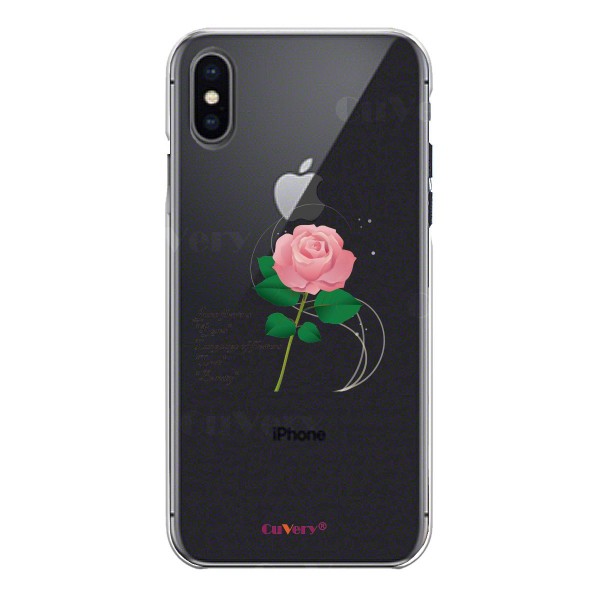 Iphonex Iphonexs ワイヤレス充電対応 ハード クリア 透明 ケース 6月生まれ 花 一輪花 薔薇 花言葉 付きの通販はau Pay マーケット プリティウーマン