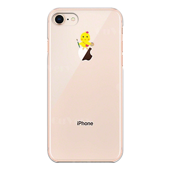 Iphone8 ワイヤレス充電対応 ハード クリア 透明 ケース カバー ジャケット ひよこ 雛 絵描き 画伯の通販はau Pay マーケット プリティウーマン