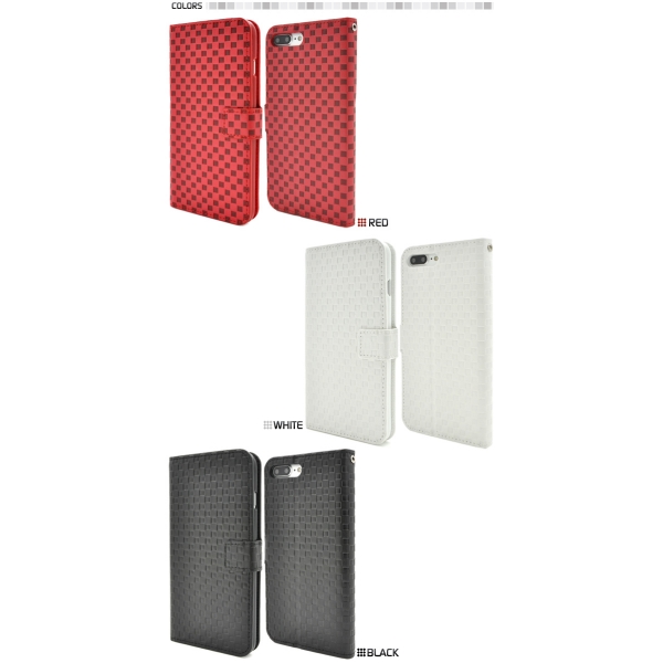 8 7プラス用 Iphone 7 8plus用市松模様デザインスタンドケースポーチの通販はau Pay マーケット プリティウーマン