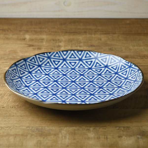和ごころ 24.5cm丸皿 三角紋 日本の伝統模様の通販はau PAY マーケット - プリティウーマン