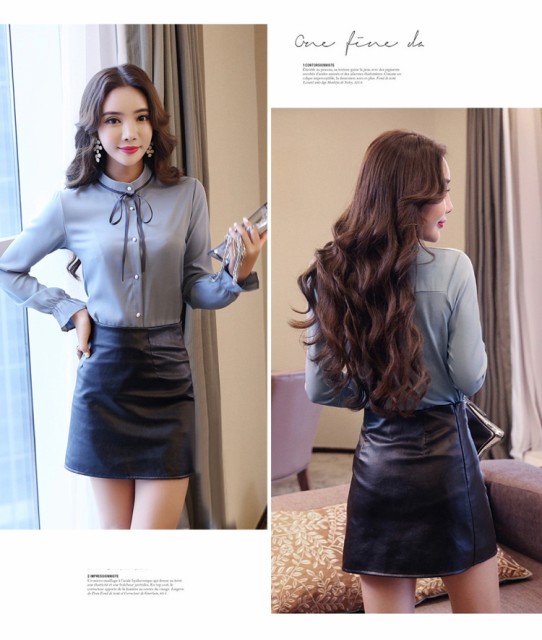 リボン付きスタンドカラーシフォンブラウス ブルー 春夏 大人 かわいい きれいめ の通販はau Pay マーケット お取り寄せドレスのアルトリアaupayマーケット店