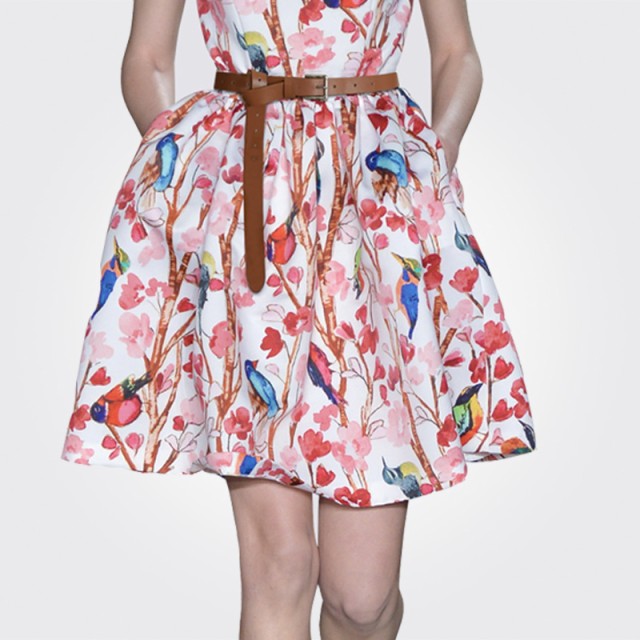 花柄ハイウエストミニワンピース レッド 春夏 大人 かわいい カジュアル リゾート の通販はau Pay マーケット お取り寄せドレスのアルトリアaupayマーケット店