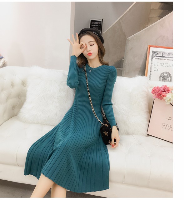 ニットフレアワンピース ブルーグリーン の通販はau Pay マーケット お取り寄せドレスのアルトリアaupayマーケット店