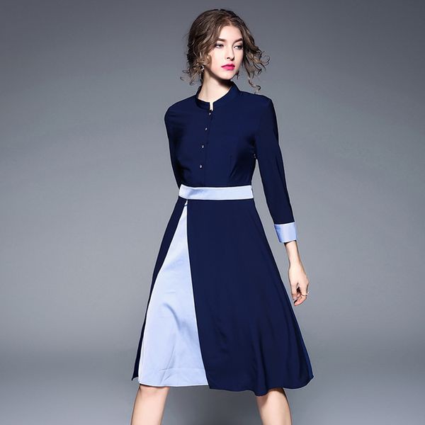 コンサバ 七分袖 ひざ丈 シャツワンピース フレアスカート きれいめ ハイウエスト の通販はau Pay マーケット お取り寄せドレスのアルトリアaupayマーケット店