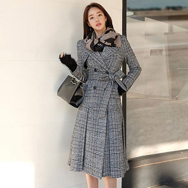 グレンチェック 大人ロングコート ロングコート 大人女子 ウエストリボン デート服 女子会 の通販はau Pay マーケット お取り寄せドレスのアルトリアaupayマーケット店