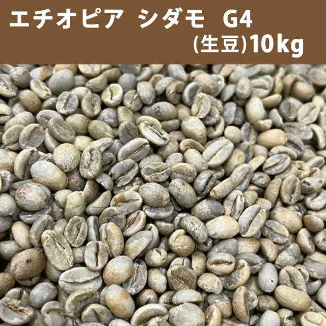 コーヒー 生豆 エチオピア シダモ G4　10ｋｇ(5ｋｇ×2) 　送料無料(一部地域を除く)