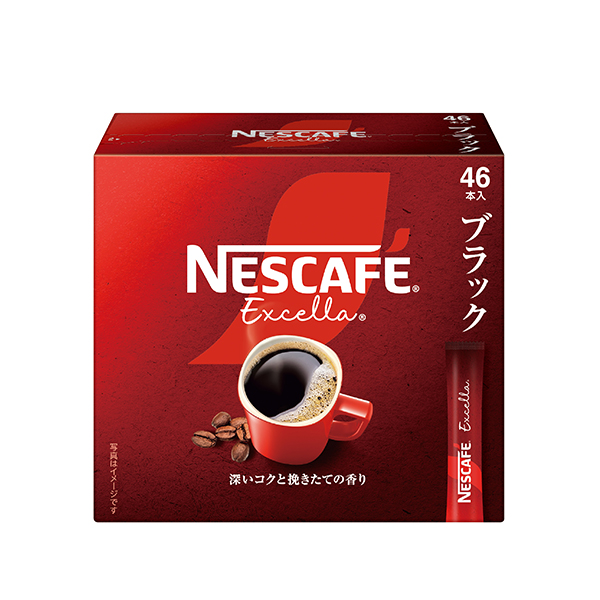 ネスカフェ エクセラ スティック ブラック 46P×12箱　スティックコーヒー　送料無料(一部地域を除く)_1