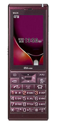 京セラ Au W63k カメラ付き ワインレッド シンプルストレートケータイ 中古品 の通販はau Pay マーケット Maggy Maggy