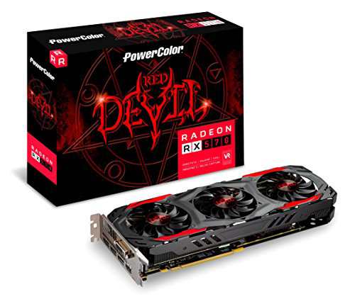 PowerColor ビデオカード AMD RADEON RX570搭載 AXRX 570 4GBD5-3DH/OC(中古品)