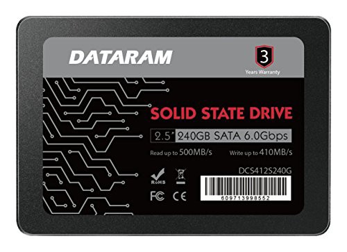 DATARAM 240GB 2.5インチ SSDドライブ ソリッドステートドライブ