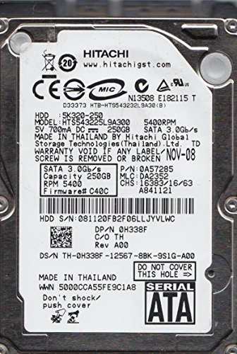 hts543225l9?a300、PN 0?a57285、MLC da2352、Hitachi 250?GB SATA 2.5ハー(未使用品)