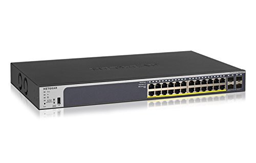 NETGEAR スイッチングハブ ギガ 24ポート PoE+ (全体190W) SFPx4ポート